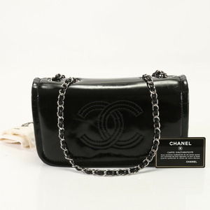 Chanel Boutique Coco Mark Leather Shoulder Bag Hand
